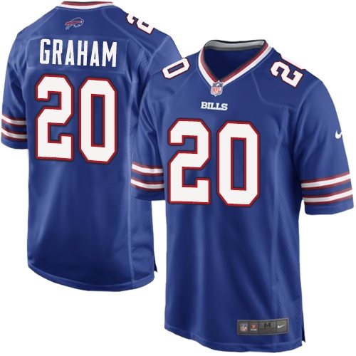 Youth Game Corey Graham Nike Jersey Royal Blue Home - #20 NFL Buffalo Bills